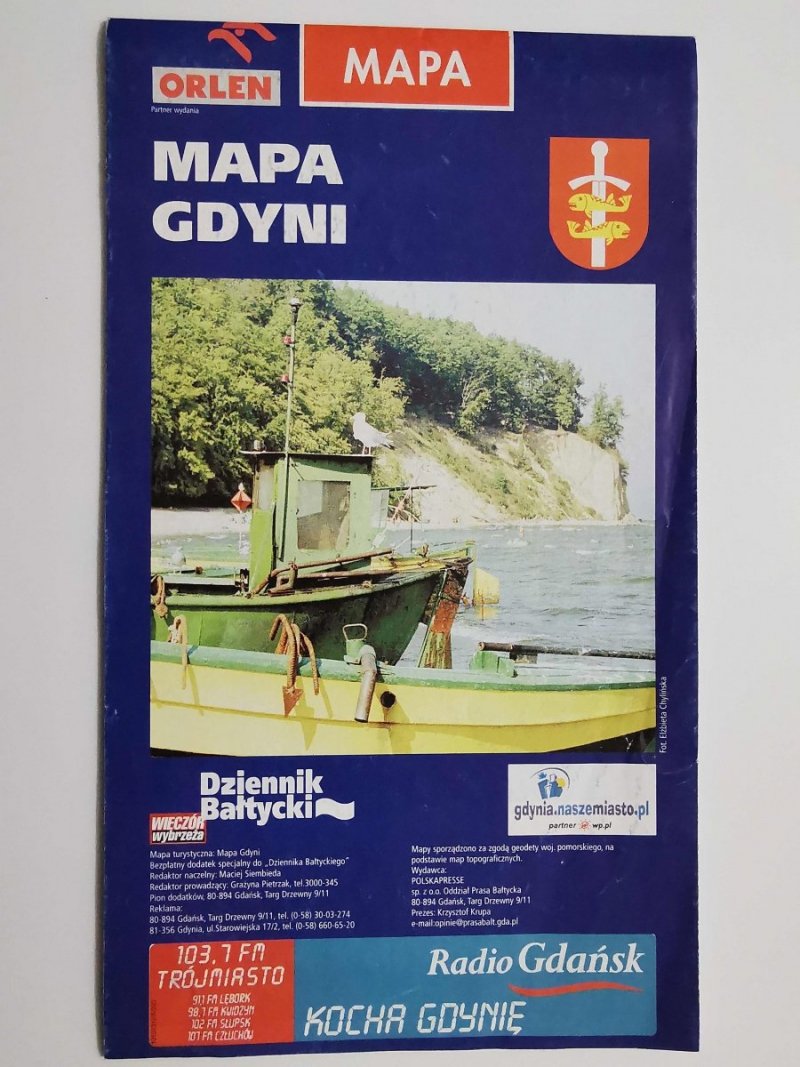 MAPA GDYNI. MAPA Z REKLAMAMI