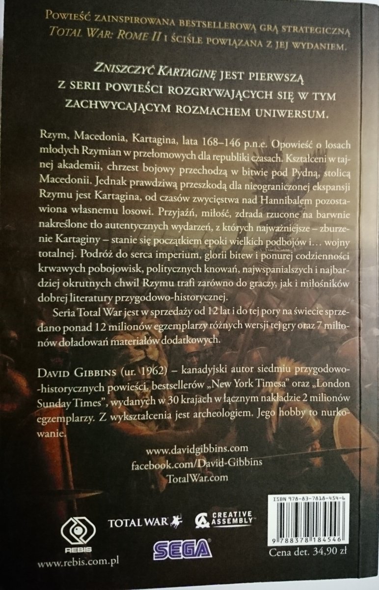 TOTAL WAR ROME. ZNISZCZYĆ KARTAGINĘ - Gibbins 2013