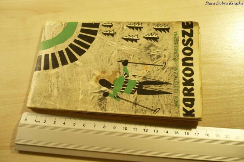 KARKONOSZE. MAPA TURYSTYCZNA-HIPSOMETRYCZNA (1970)
