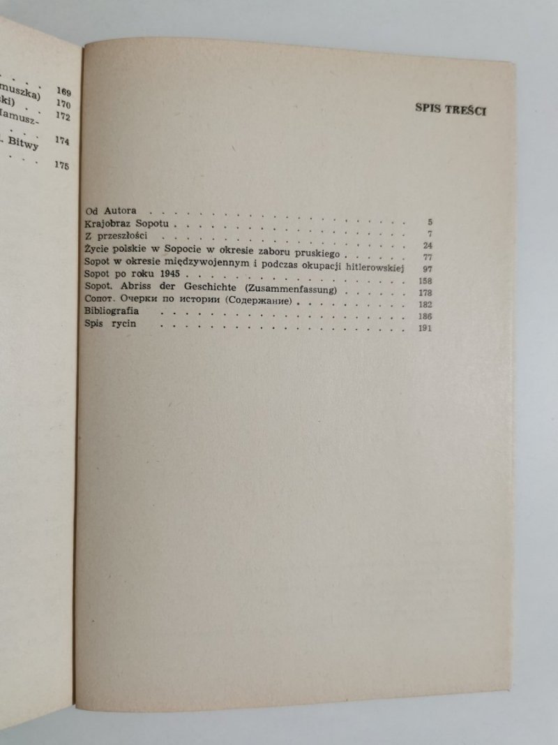 SOPOT. SZKICE Z DZIEJÓW - Franciszek Mamuszka 1975