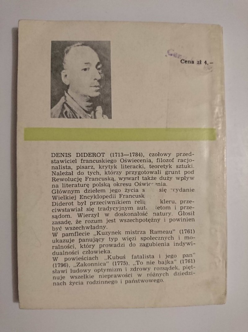 TO NIE BAJKA... - Diderot 1969