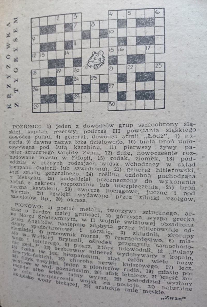 ŻÓŁTY TYGRYS: PRZEGRANA BITWA - Moczulski 1966