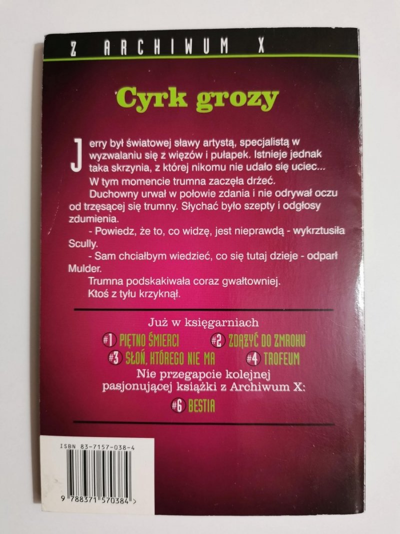 Z ARCHIWUM X NR 5 CYRK GROZY - Les Martin 1997
