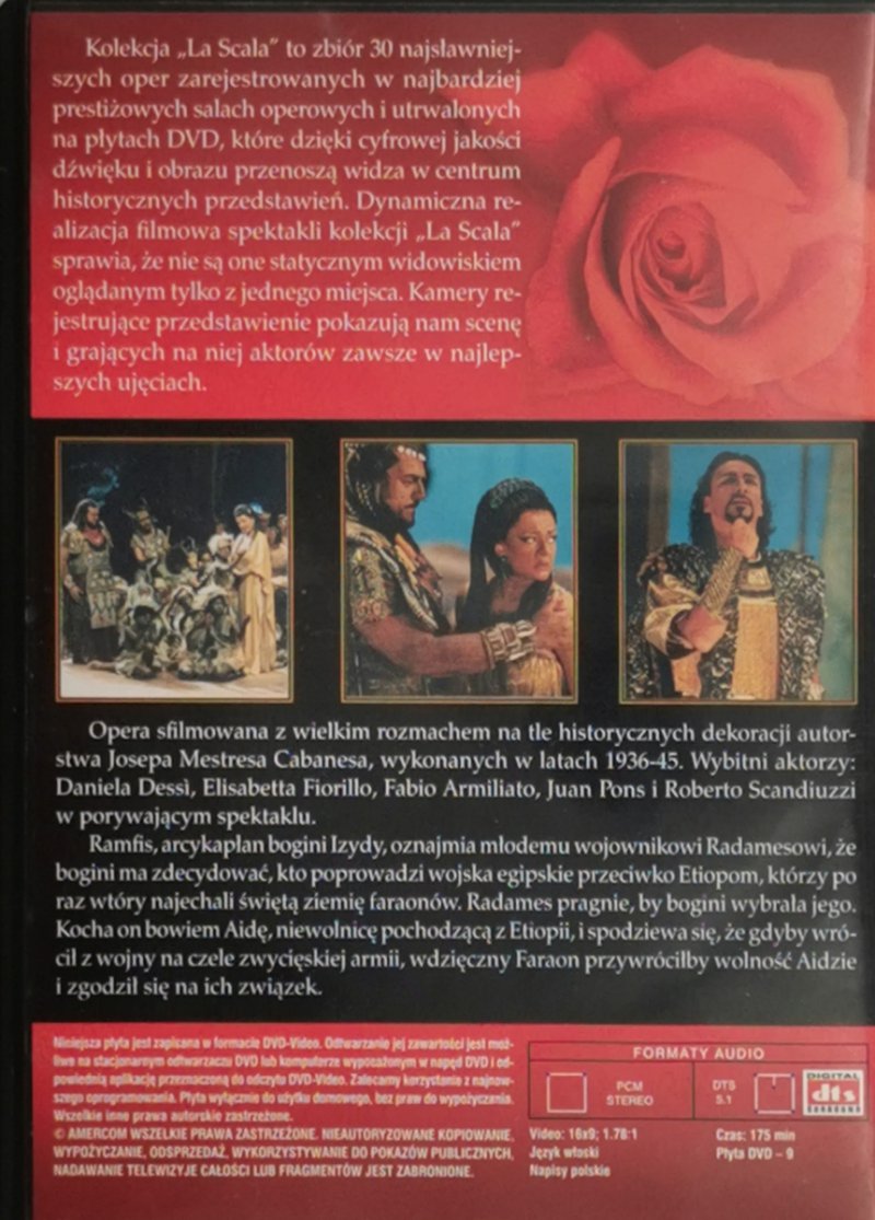 DVD. KOLEKCJA LA SCALA: 01. AIDA - Giuseppe Verdi