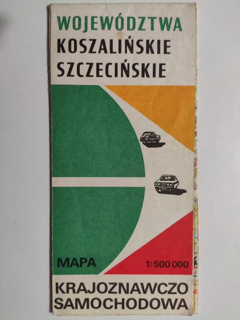 WOJEWÓDZTWA KOSZALIŃSKIE SZCZECIŃSKIE KRAJOZNAWCZO SAMOCHODOWA 1:500 000