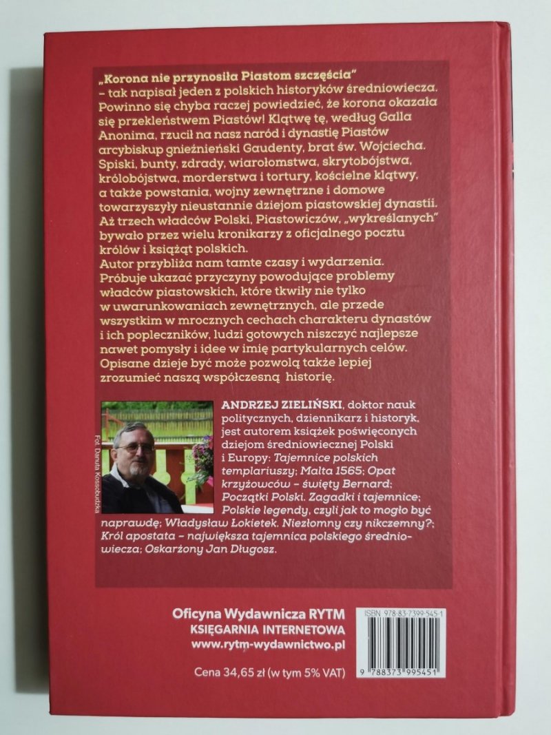 PRZEKLEŃSTWO TRONU PIASTÓW - Andrzej Zieliński 