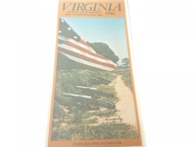 VIRGINIA. OFFICIAL STATE HIGHWAY AND... 1981