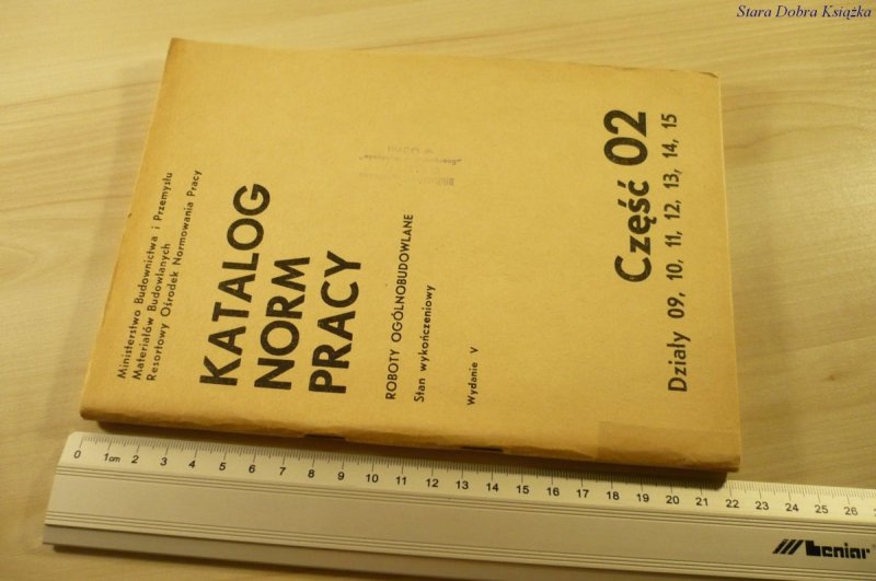KATALOG NORM PRACY. ROBOTY OGÓLNOBUDOWLANE 02 1987