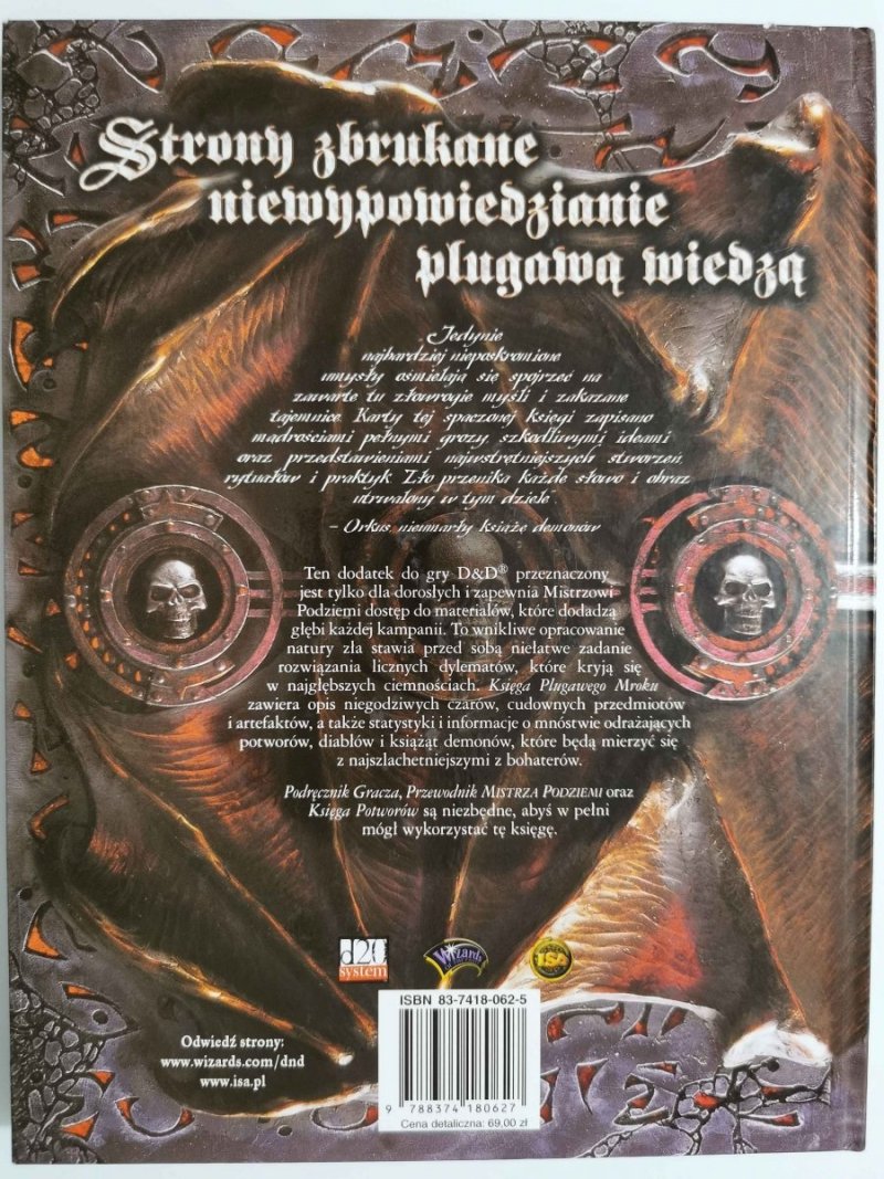 DUNGEONS DRAGONS. DODATEK KSIĘGA PLUGAWEGO MROKU 