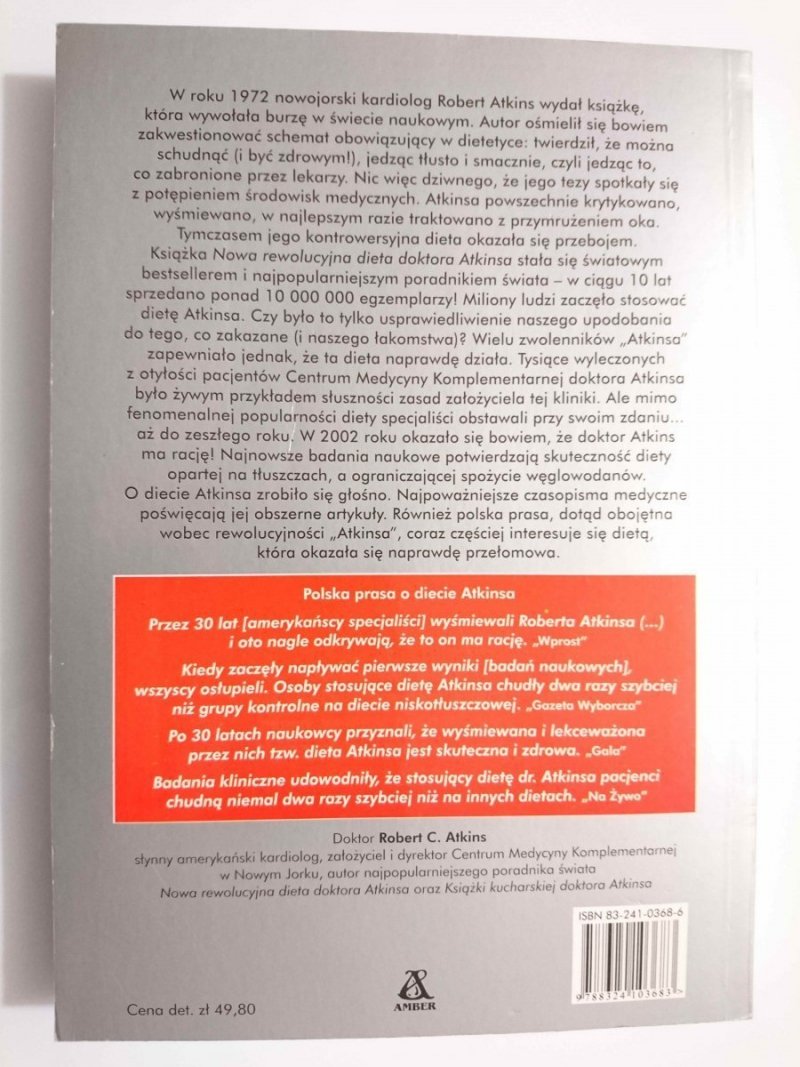 DOKTORA ATKINSA - Robert C. Atkins 2002