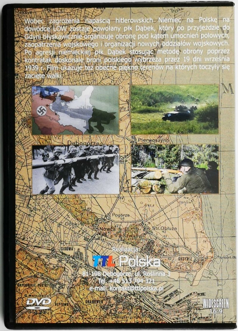 DVD. ŚLADAMI PUŁKOWNIKA DĄBKA – OBRONA KĘPY OKSYWSKIEJ W 1939 R. - Stefan Krasowski