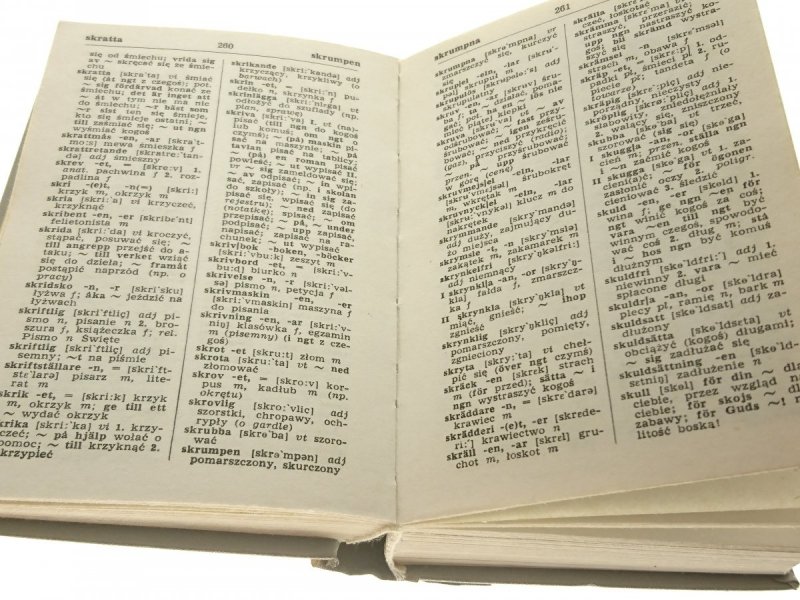 MAŁY SŁOWNIK SZWEDZKO-POLSKI; POLSKO-SZEWDZKI 1988