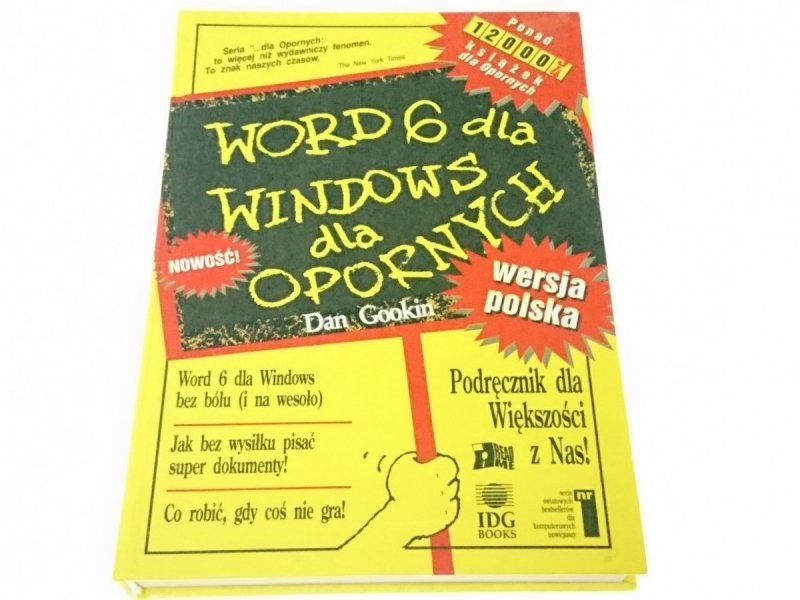 WORD 6 DLA WINDOWS DLA OPORNYCH - Dan Gookin 1994