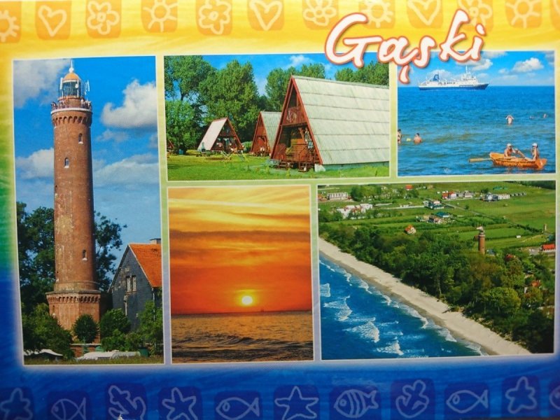GĄSKI. POCZTÓWKA