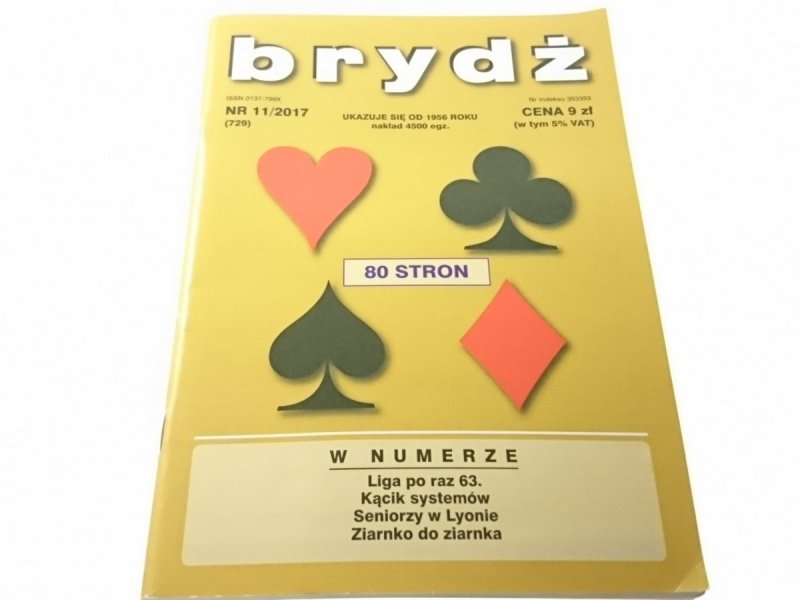 BRYDŻ NR 11/2017 (729)