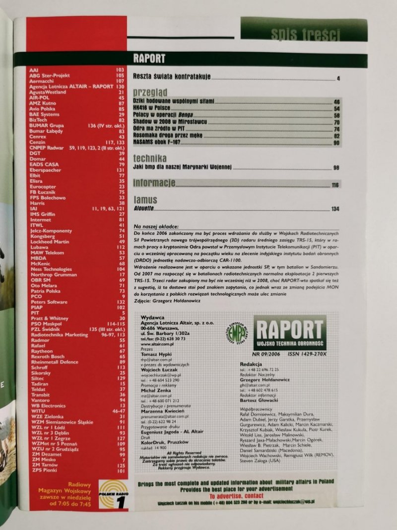 RAPORT 09 2006