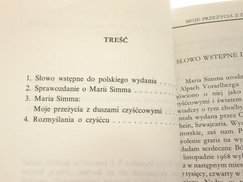 MOJE PRZEŻYCIA Z DUSZAMI CZYŚĆCOWYMI - Simma 1969