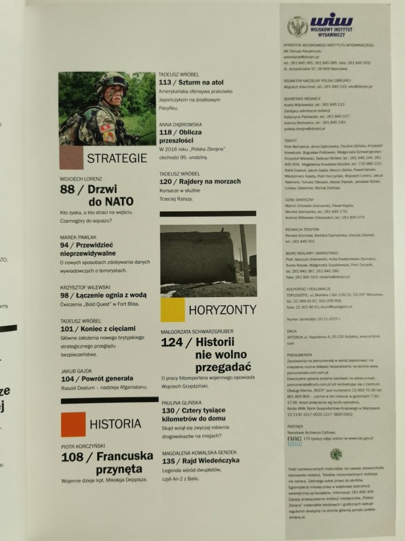 POLSKA ZBROJNA NR 1 (837) STYCZEŃ 2016