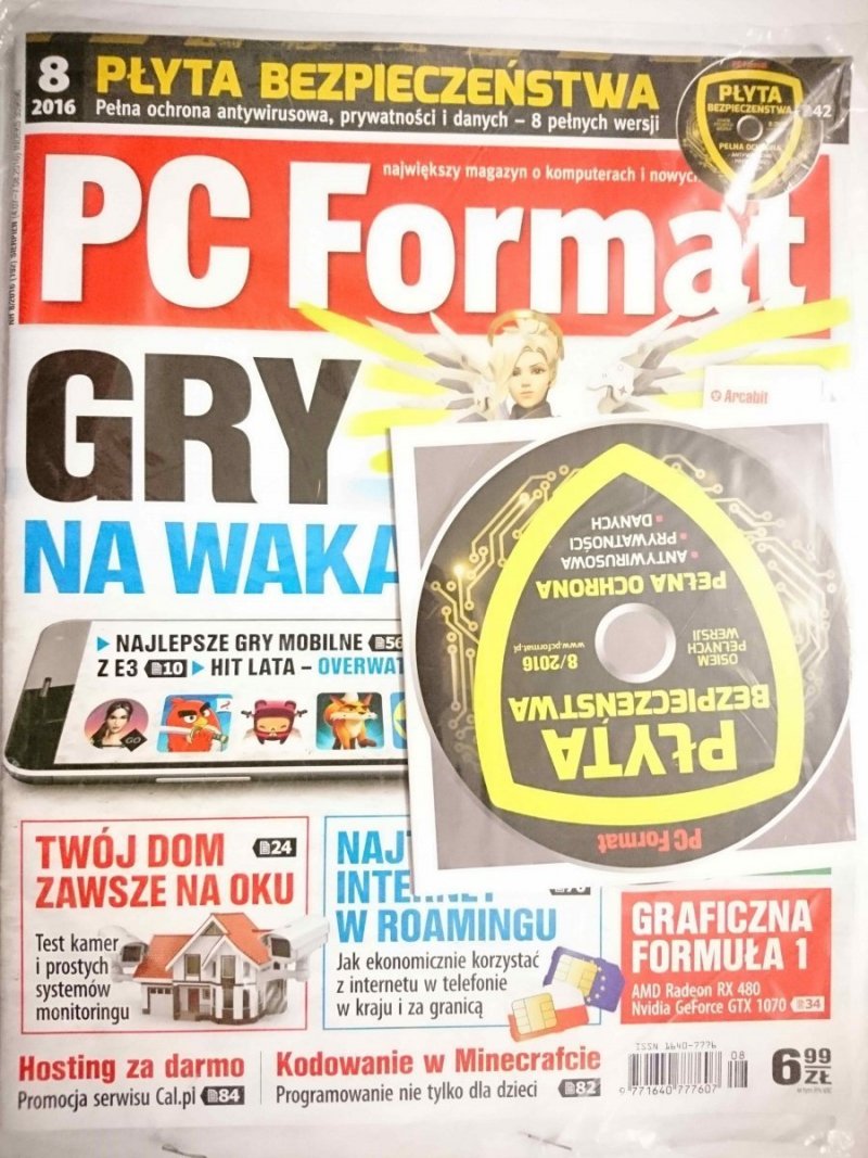 PC FORMAT NR 8 2016 Z PŁYTĄ 