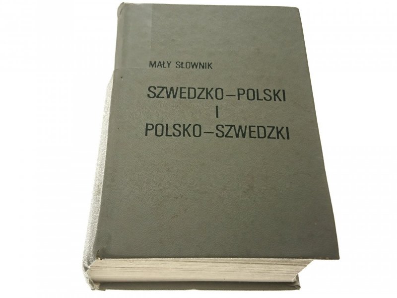 MAŁY SŁOWNIK SZWEDZKO-POLSKI; POLSKO-SZEWDZKI 1988
