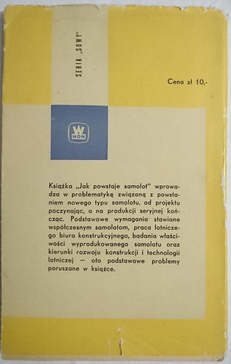 JAK POWSTAJE SAMOLOT - W. Cheda 1965
