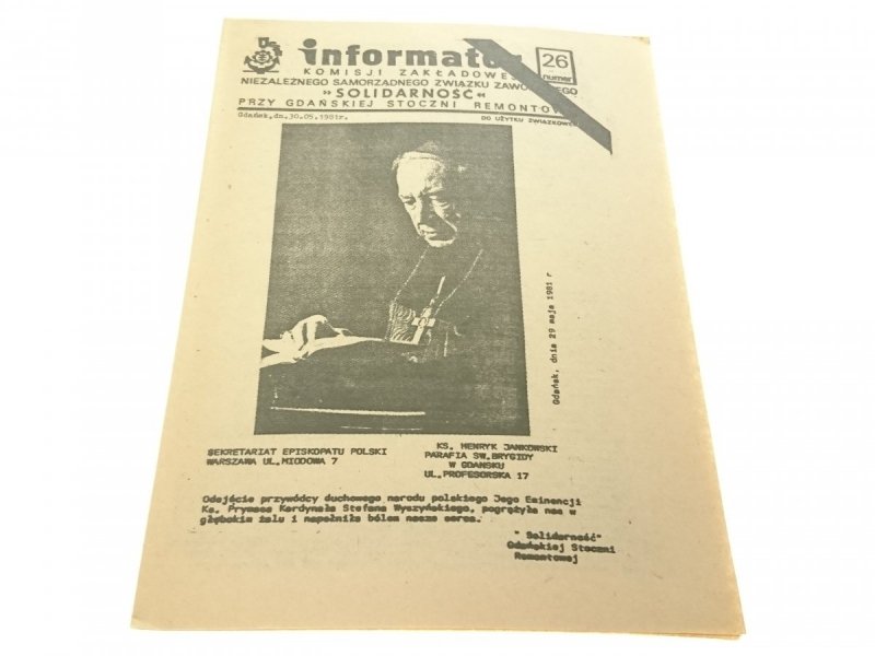 INFORMATOR. KOMIET ZAŁOŻYCIELSKI NIEZALEŻNYCH 26
