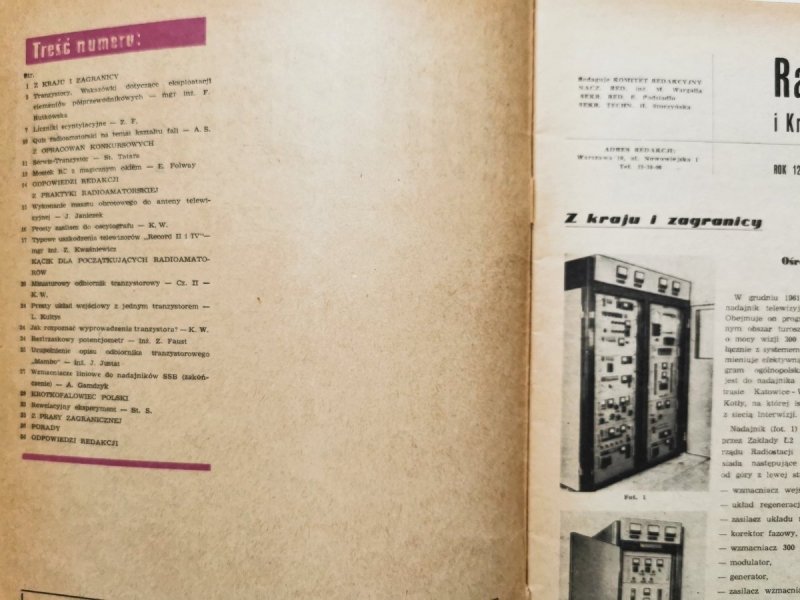 Radioamator i krótkofalowiec 1/1962