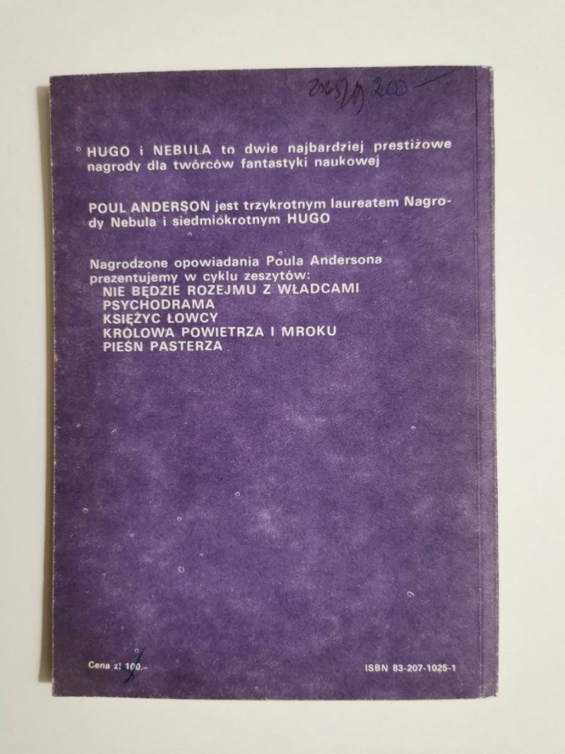 KSIĘŻYC ŁOWCY - Poul Anderson 1987