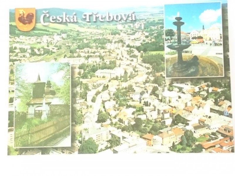 ĆESKA TREBOVA. LETECKY POHLED NA MESTO