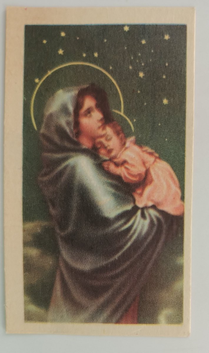 MARYJA Z DZIECIĄTKIEM NA TLE GWIAZD