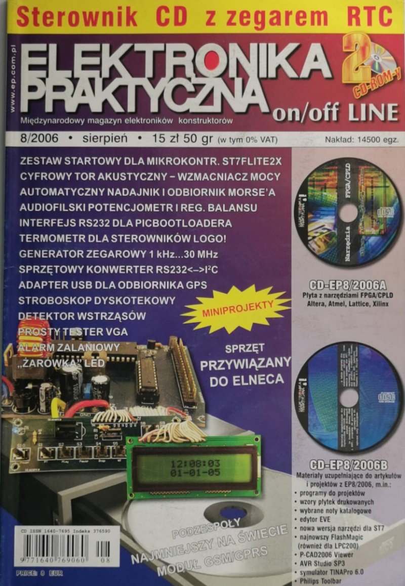 ELEKTRONIKA PRAKTYCZNA 8/2006 +2CD