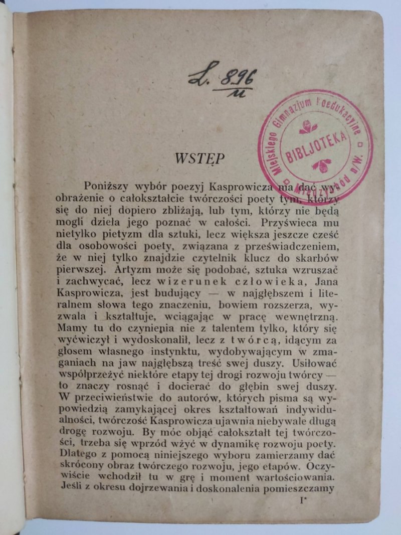 TWÓRCZOŚĆ JANA KASPROWICZA – 1924R - Jan Kasprowicz