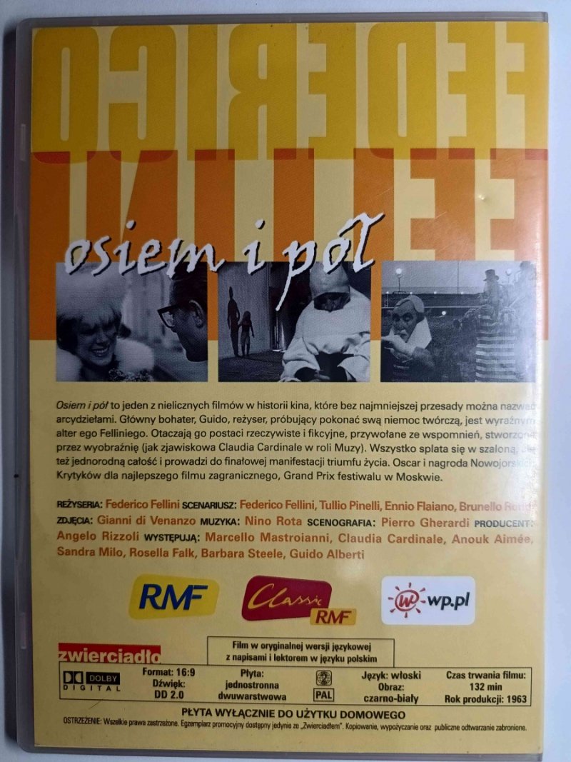 DVD. OSIEM I PÓŁ