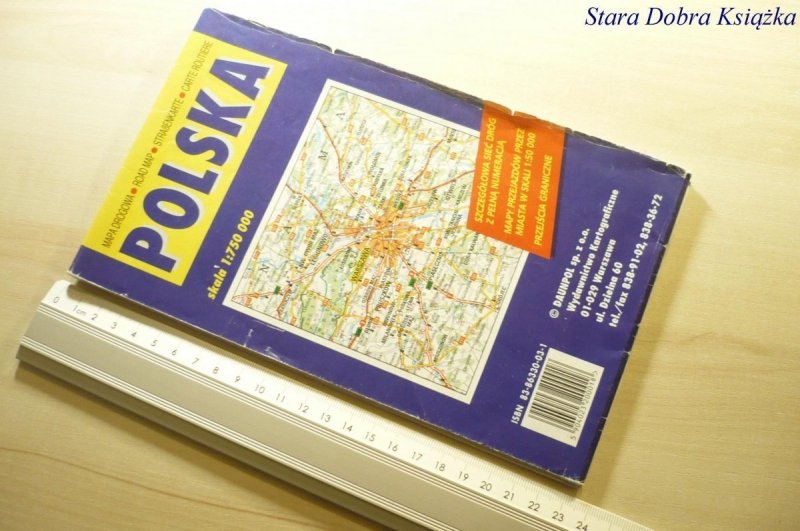POLSKA. MAPA DROGOWA 1: 750 000 1998