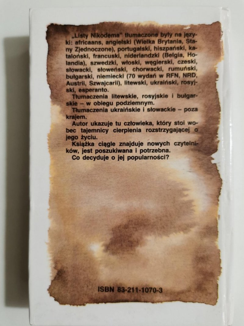 LISTY NIKODEMA - Jan Dobraczyński 1994