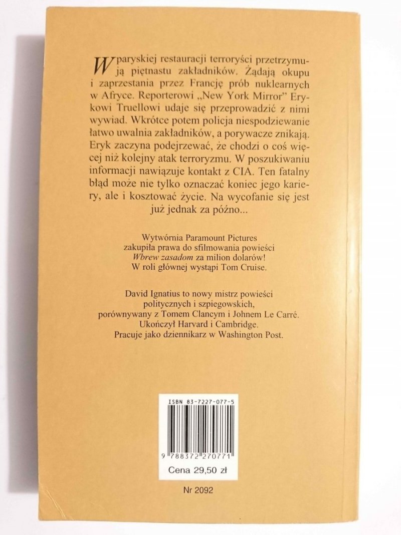 WBREW ZASADOM - David Ignatius 1999