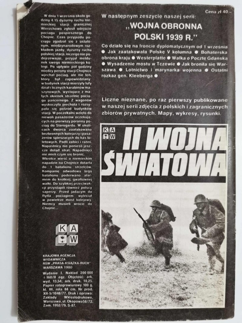II WOJNA ŚWIATOWA MARSZ KU WOJNIE 1980