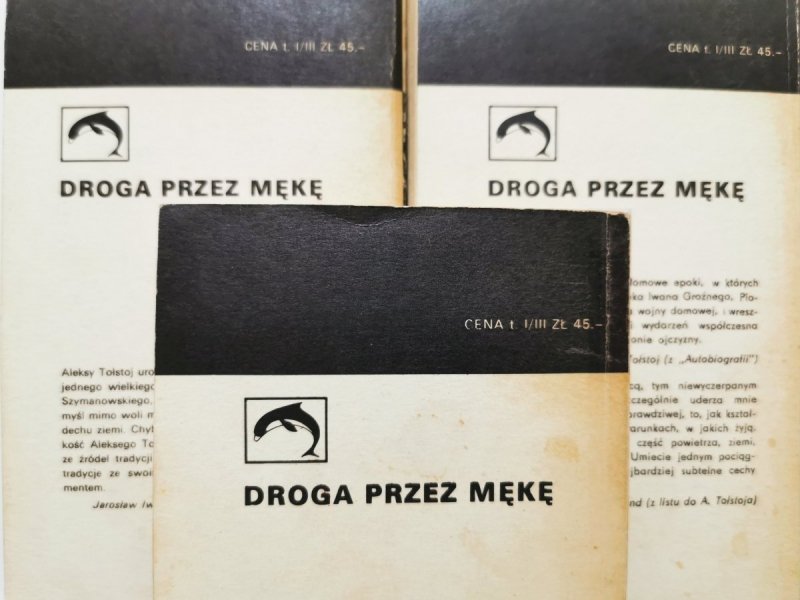 DROGA PRZEZ MĘKĘ TOMY OD 1 DO 3 - Aleksy Tołstoj 1974