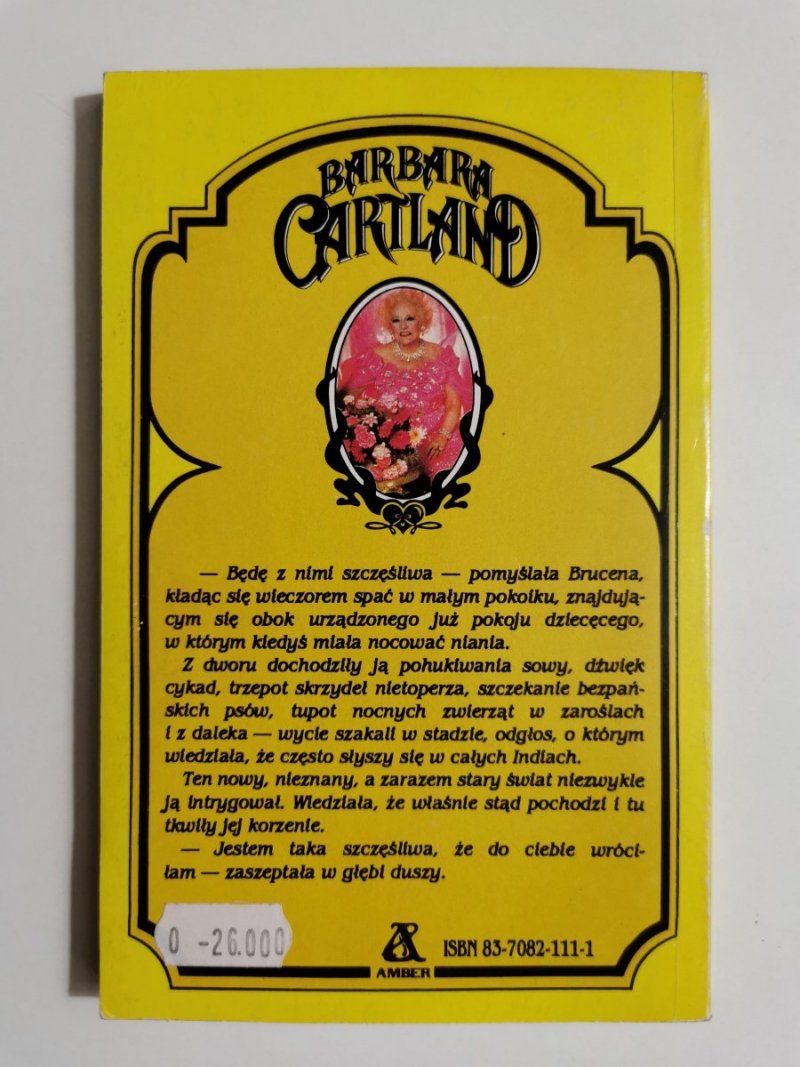 NAJPIĘKNIEJSZE MIŁOŚCI TOM 38 MIŁOŚĆ W KRAINIE THAGÓW - Barbara Cartland 1993