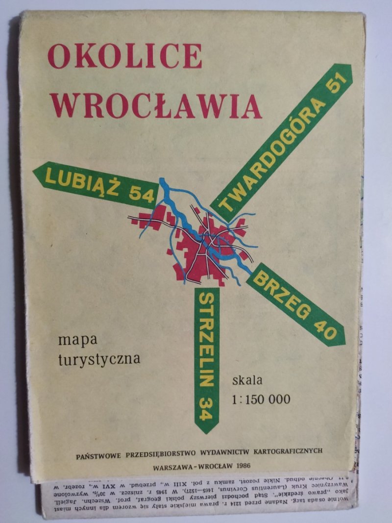 OKOLICE WROCŁAWIA 1:150 000