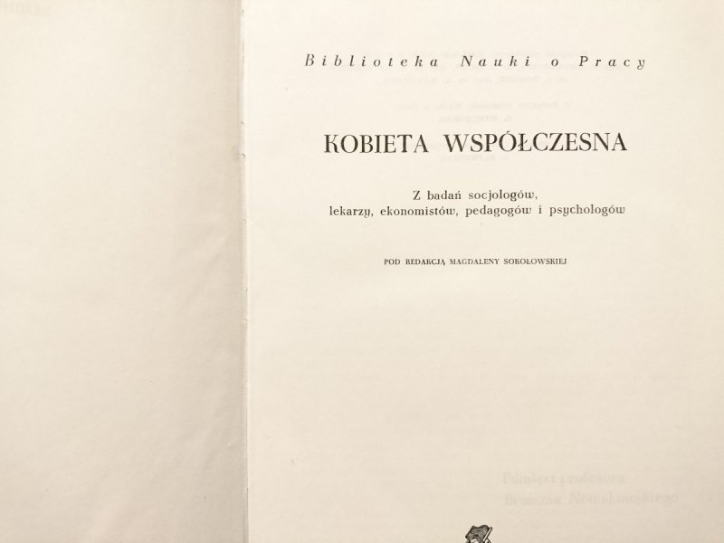 KOBIETA WSPÓŁCZESNA - red. Magdalena Sokołowska 1966