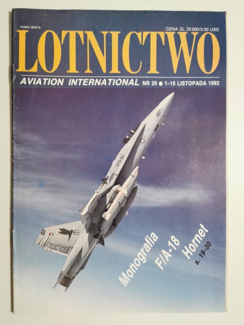 LOTNICTWO NR 20 1992