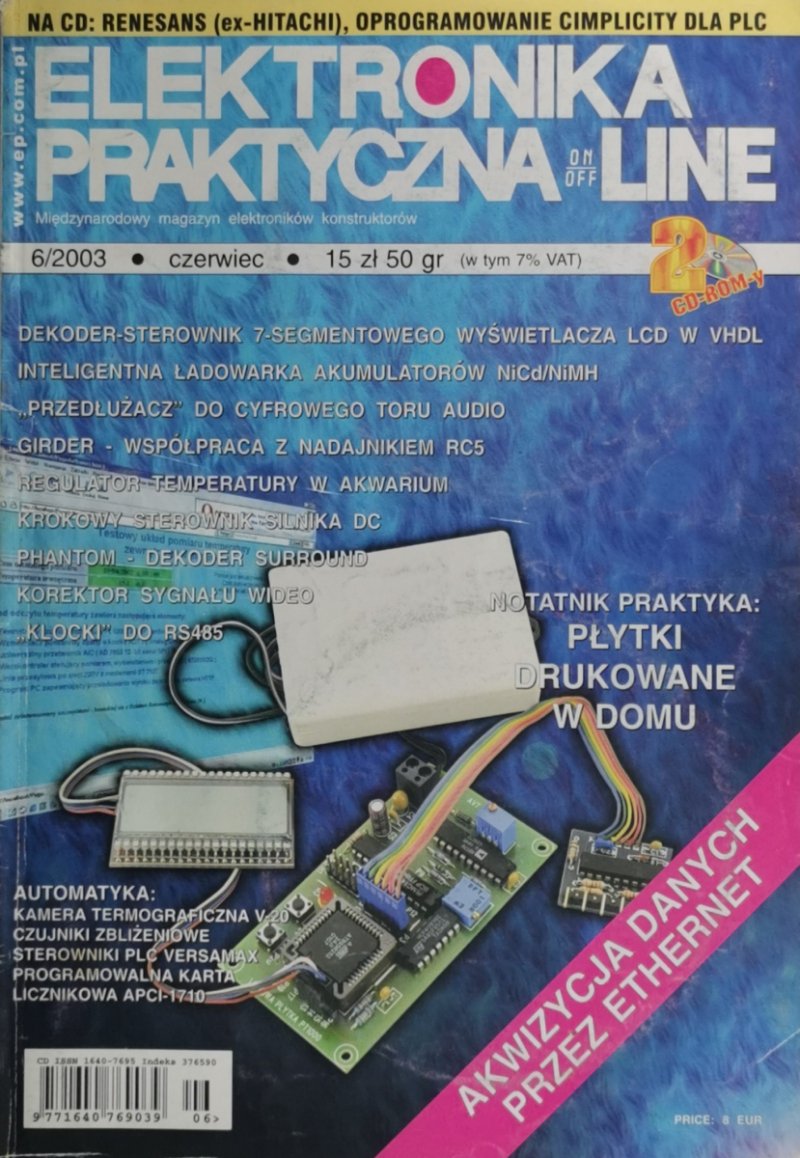 ELEKTRONIKA PRAKTYCZNA 6/2003 + 2CD