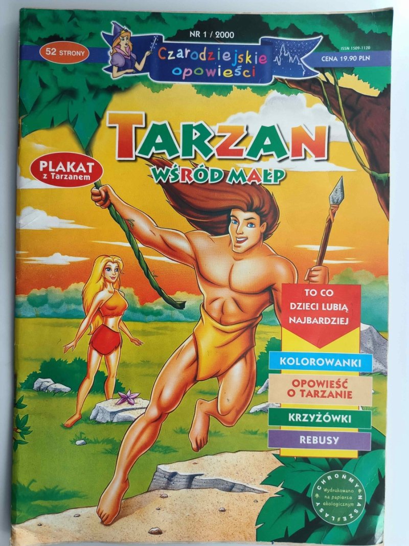 CZARODZIEJSKIE OPOWIEŚCI NR 1/2000 TARZAN WŚRÓD MAŁP