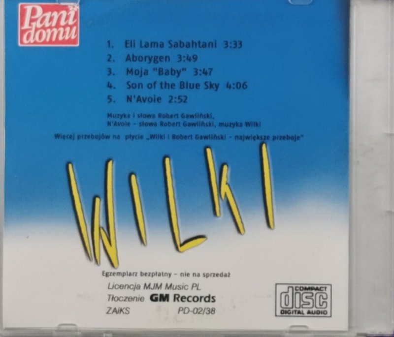CD. NAJWIĘKSZE PRZEBOJE WILKI