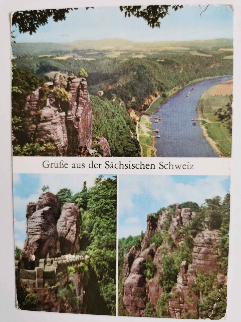 BLICK VON DER BASTEI INS EIBTAL. AN ER BASTEI