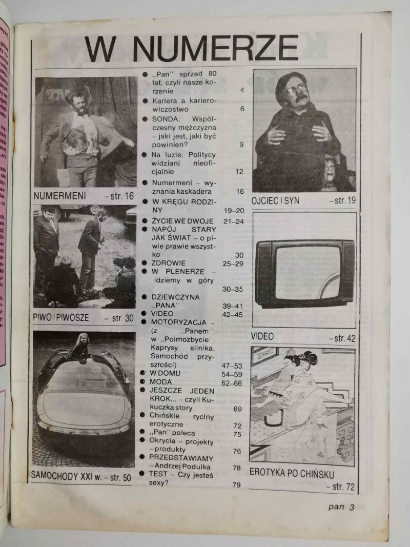 PAN MAGAZYN PORADNICZO-HOBBISTYCZNY PAŹDZIERNIK 1987 NR 1 ROK I 