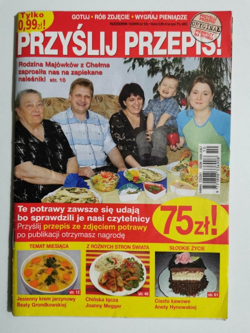 PRZYŚLIJ PRZEPIS! PAŹDZIERNIK 10/2009 (NR 24)