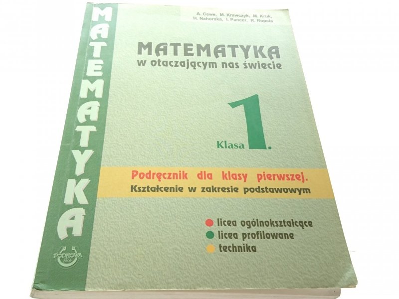MATEMATYKA W OTACZAJĄCYM ŚWIECIE 1 PODRĘCZNIK 2004