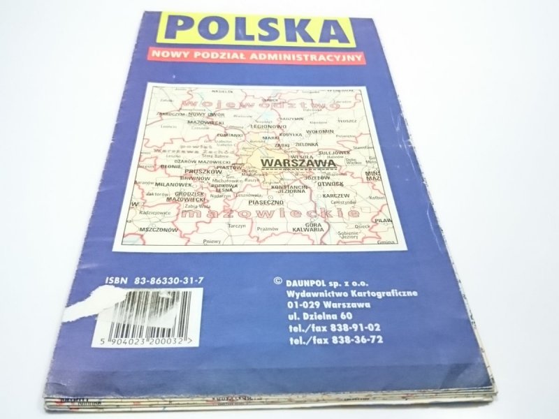 POLSKA. NOWY PODZIAŁ ADMINISTRACYJNY 1998